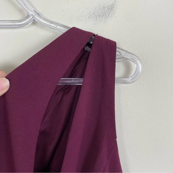 so flirty burgundy one-shoulder cutout asymmetrical dress A Line Burgundy Short Evening Dress Cocktail Dresses Short Party Dress –  formalgowns